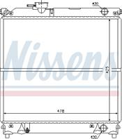 Vitara {jlx} радиатор охлажден mt 1.6 (nissens) (ava) (см.каталог)