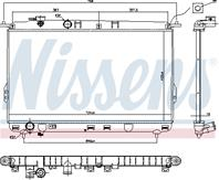 NS67026_радиатор системы охлаждения! МКПП Hyundai Sonata 2.0/2.4/2.5 16V 98-01