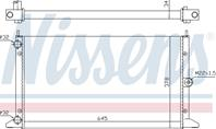NS67305_радиатор системы охлаждения! Seat Alhambra 1.8 97&gt  VW Sharan 1.8i/1.9T