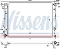 Радиатор охлаждения двигателя hyundai ix35/sportag