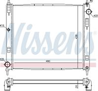 Радиатор охлаждения двигателя nissan juke 1.5 dci