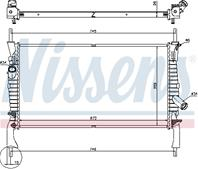 NS69225_радиатор системы охлаждения! Ford Transit 2.2TDCi/2.4TDCi 06&gt