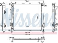 NS666216_радиатор системы охлаждения! АКПП\ Hyundai i30 FD 1.6CRDI 07>