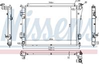NS66783_радиатор системы охлаждения! Kia Optima 2.0/2.4i 12&gt