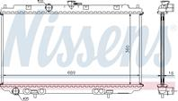 P12 радиатор охлажден 2 mt (nrf) (geri) (nissens)