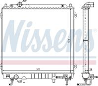 Ns67482_радиатор системы охлаждения! акпп hyundai terracan 2.9crdi 01-03