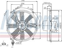 Вентилятор радиатора MB W202/W210 RIGHT 93-