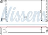 NS72004_радиатор печки ! MB 601/602 2.3-3.0D &lt96