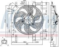 1031104 вентилятор радиатора ford ka 1.3i/1.6i 16v man a/c+ 2001/10>