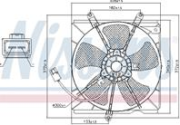 NS85012_вентилятор охлаждения! Toyota Avensis 1.6-2.0 97-03