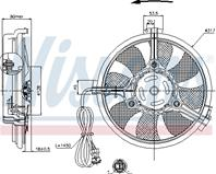 NS85519_вентилятор охлаждения! Audi A4 95-01/A6/A