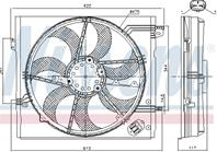 Вентилятор chlodnicy NISSAN QASHQAI II RENAULT KADJAR 1.2-1.6D 11.13-
