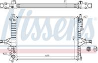NISSENS 65553A Радиатор VOLVO S60 2.0-2.5 00-/S80 2.0-2.9 98-06 /XC70 2.4-2.5 00-