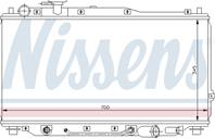 NISSENS 66605 Радиатор SPECTRA/SEPHIA 1.5-1.8 97-01 (KA2017)
