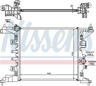 Ns630734_радиатор охлаждения! opel meriva