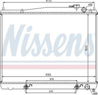NISSENS 62916 Радиатор PATHFINDER 3.3 97-04 (DN2232)