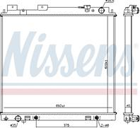 NS68744_радиатор системы охлаждения! Nissan Navara/Pathfinder 3.0DCi 05&gt