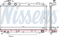 NS64639A_радиатор системы охлаждения! МКПП Toyota Rav 4 1.8/2.0 00&gt