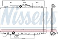 Ns68604_радиатор системы охлаждения! honda accord