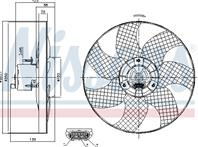 Вентилятор  охлождения двиг. Ford/Seat/VW 95-10