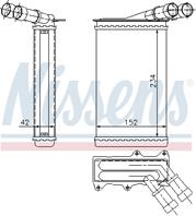 NS71156_радиатор печки! Citroen Xantia/Xsara/ZX a