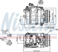 Компрессор bmw 5 e60 540i-550i  7 e65 750i 89199