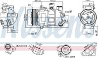 Kompresor klimatyzacji audi a1  a3  q2  q3  tt seat ibiza iv  ibiza i
