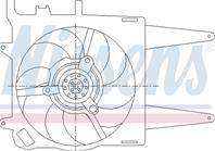 Вентилятор радиатора FIAT PALIO 96-01, SIENA 98-,