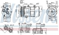 NS89326_компрессор кондиционера! с конд.\ Ford Mondeo IV 1.8-2.2TDCI 07>