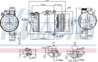 Компрессор кондиционера bmw 3 (e46)  x3 (e83)  z4 (e85)  z4 (e86) 2.0d