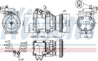 Компрессор кондиционера HYUNDAI ACCENT 94-05, ACCE