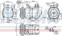 Компрессор кондиционера hyundai h-1 / starex 2.5d 06.97-04.04