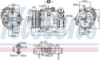 Компрессор кондиционера alfa romeo mito fiat doblo  fiorino  grande pu