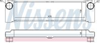 NISSENS 96531 Интеркулер MB VIANO W639 2.0D 03-