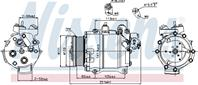 NISSENS 89245 Компрессор кондиционера HONDA CR-V 2.4 06-