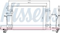 Audi a6 {618x421mm} конденсатор кондиц (nissens) (ava) (см.каталог)