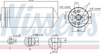 Ns95056_осушитель кондиционера! nissan almera/ter