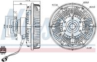 Вискомуфта вентилятора радиатора