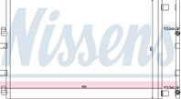 Радиатор кондиционера nissens