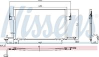 Радиатор кондиционера nissens