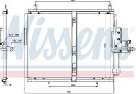 W124 КОНДЕНСАТОР КОНДИЦ (NISSENS) (NRF) (см.каталог)