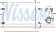 NISSENS 94851 Конденсер A4 1.6-3.2/1.9TD-3.0TD 04- (AI5238)