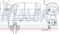 NISSENS 95169 Осушитель кондиционера FORD GALAXY 2.0-2.8/1.9TD 95-06