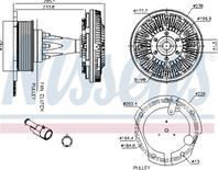 Вискомуфта вентилятора радиатора
