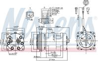 Компрессор кондиционера iveco eurocargo  eurostar 01.92-