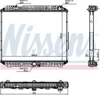 Chlodnica silnika (bez ramy) mercedes actros mp4  antos  arocs om470.9