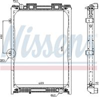 62870a_радиатор охлаждения nissens