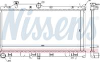 NISSENS 67723 Радиатор SUBARU IMPREZA/OUTBACK 1.5-3.0 03-/08-