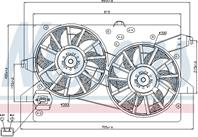 NS85228_вентилятор охлаждения! Ford Mondeo 1.6-2.5i/1.8TD 92-00