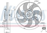 Вентилятор  охлаждение двигателя vw passat 2.0tdi